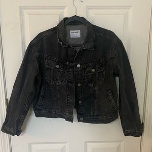 Black Jean Jacket/ Old Navy/ Size Large